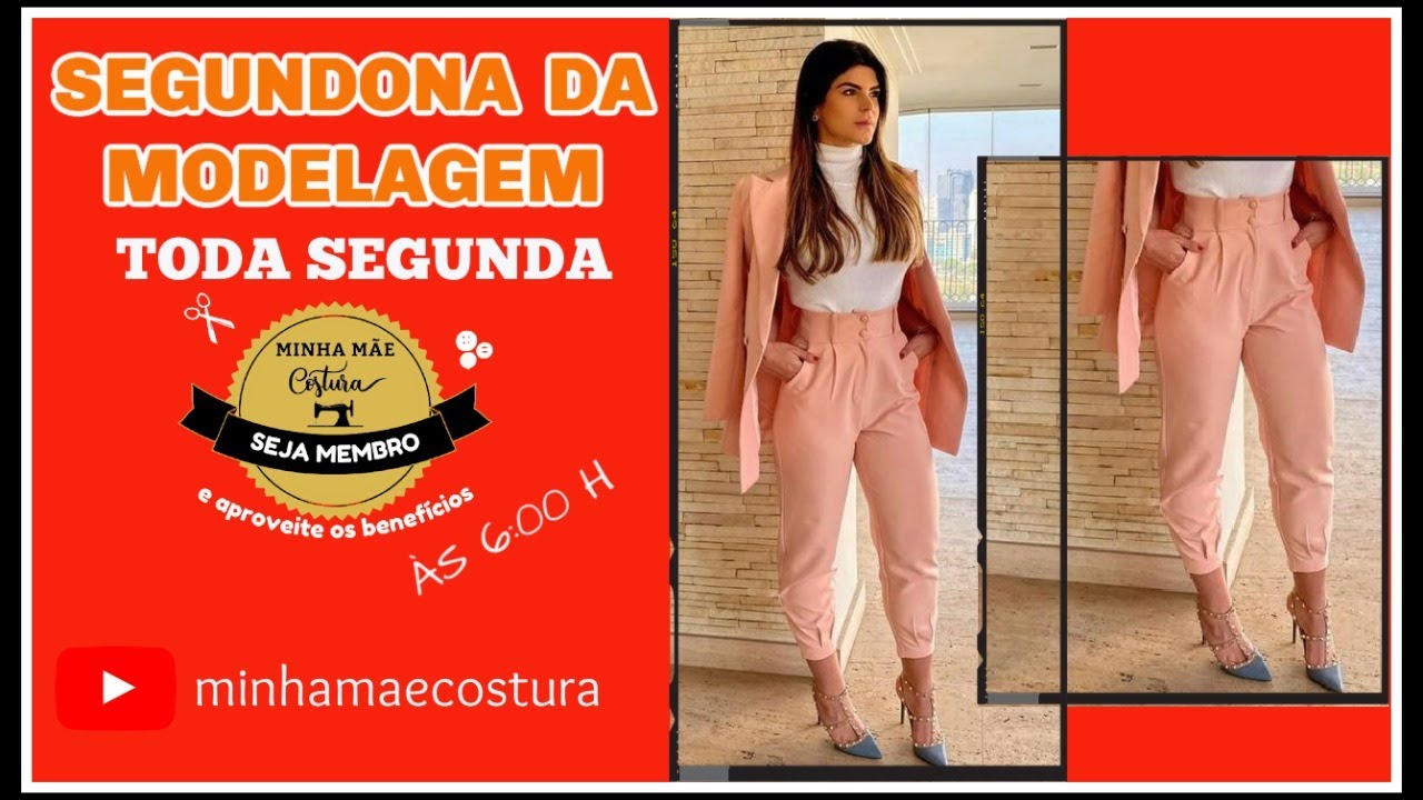 CALÇA CAPRI COM PREGAS