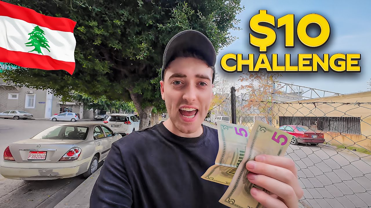 Уличная еда по челленджу за 10 долларов в Ливане 🇱🇧 (Невероятное гостеприимство)