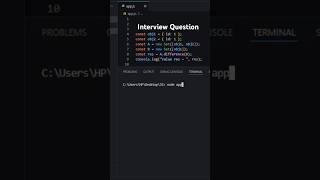 JavaScript(Js) Interview question | Part-471 #coding #javascript #code                    #interview
