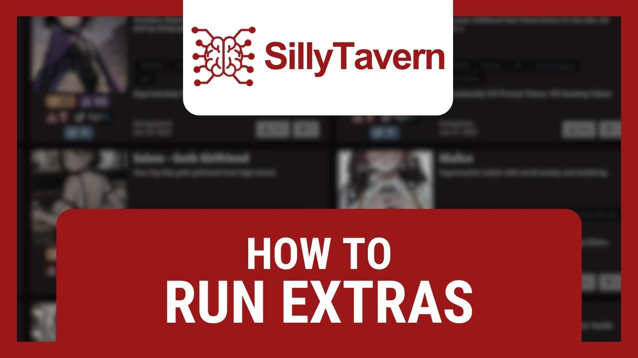 How To Run SillyTavern Extras YouTube How To Run SillyTavern Extras YouTube