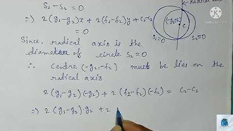 Show that the condition that the circle x^2+y^2+2g1x+2f1y+c1=0 shall bisect the circumference of the