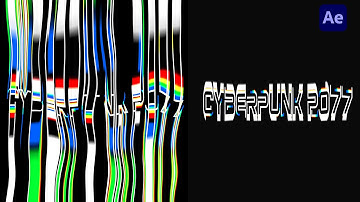 After Effects Tutorial - Cyberpunk 2077 Animation  Cool Looking Text Reveal - No Plugins