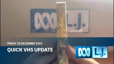 Quick VHS Update - Friday 30 December 2022