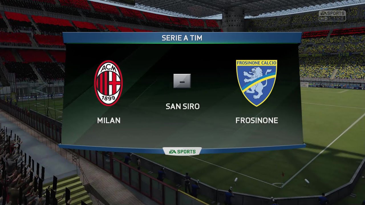 Fifa 16 - AC Milan vs Frosinone - Bacca - Balotelli | Serie A 2015/2016