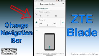 How to change the navigation bar menu, ZTE blade Smartphones screenshot 5