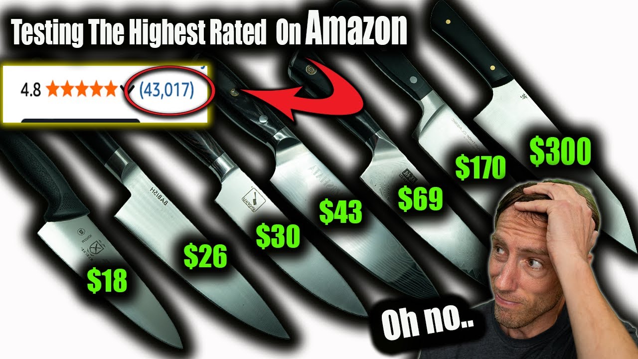 Testing The Highest Rated Chefs Knifes On Amazon - NOT What I Expected!