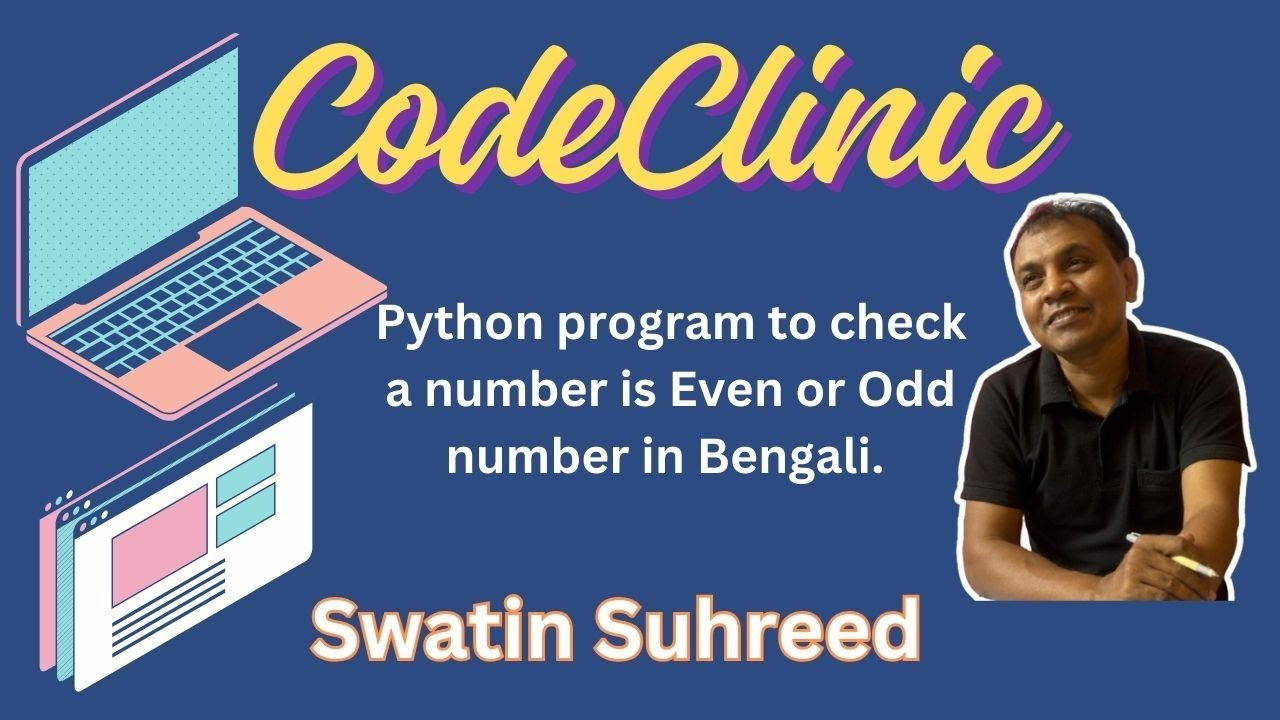A Python program to check a number is Even or Odd in Bengali. - YouTube