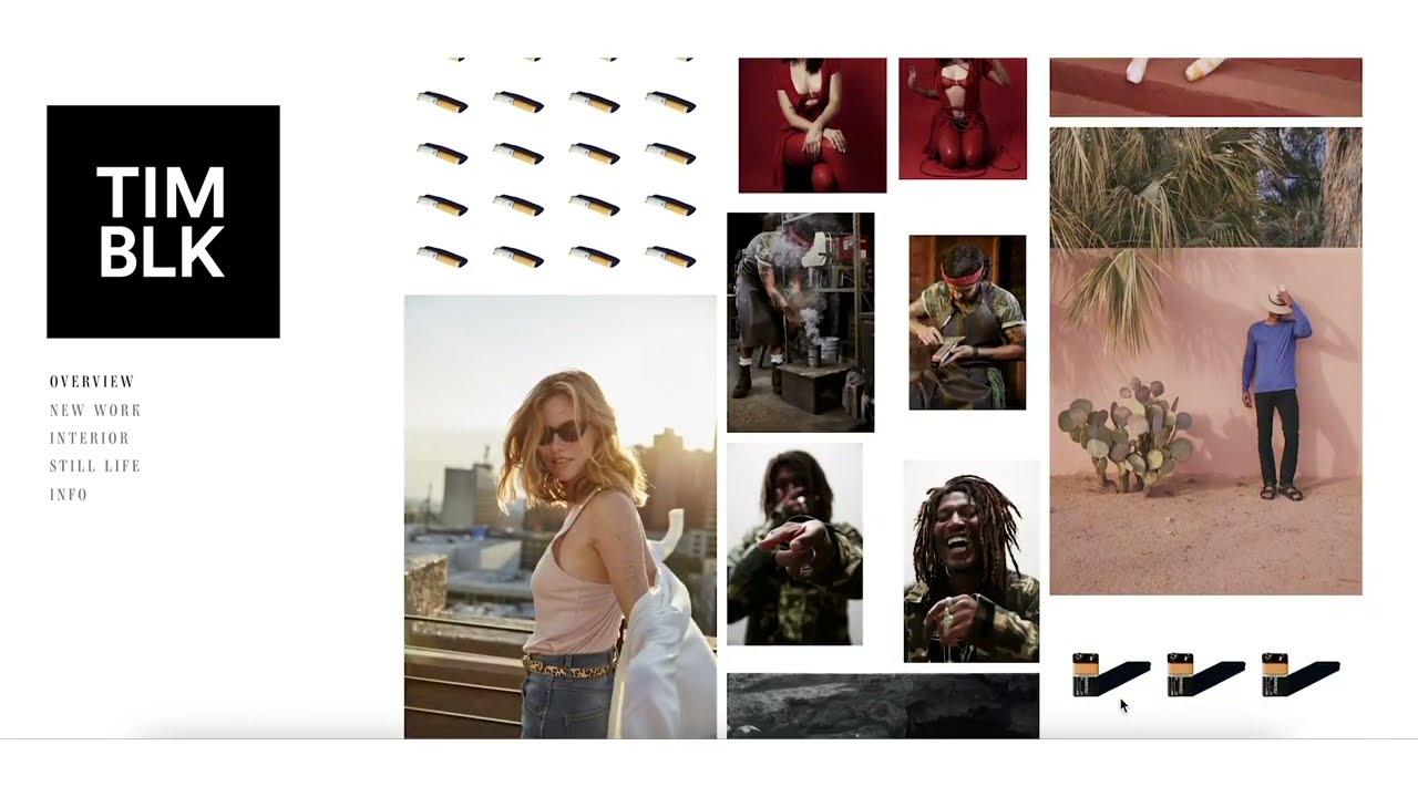Tim Black Web Portfolio Edit (Before) | Photographer Website Design | Wonderful Machine Consulting
