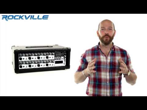 Rockville RPM85 2400w Powered 8 Channel Mixer With USB, 5 Band EQ, Effects, And Bluetooth