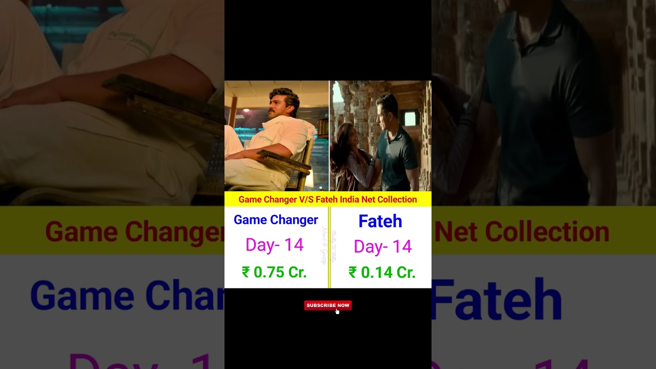 Game Changer V/S Fateh India Net Collection Day- 14 || 