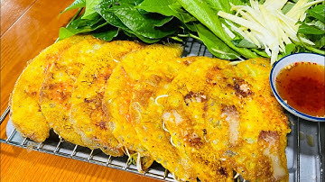 Bánh xèo miền trung giòn rụm thơm ngon cách làm đơn giản