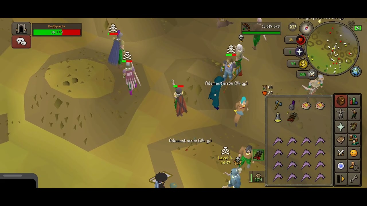 Osrs f2p pk kofsparta vs 2min 