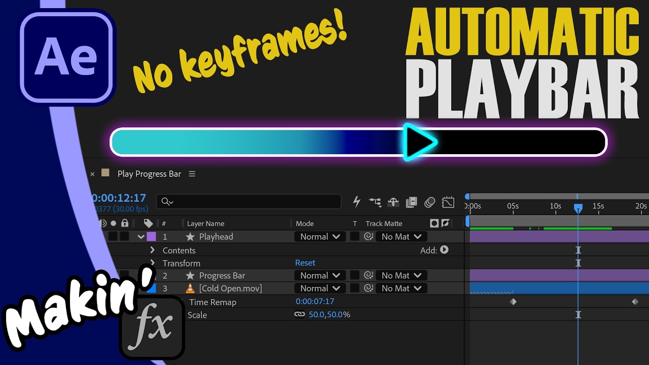 Automate Video Progress Bars in After Effects (NO KEYFRAMES!)