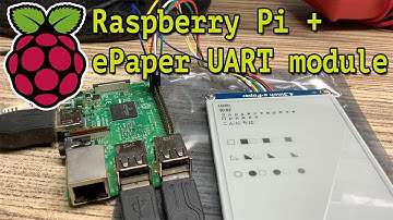 Raspberry Pi + E-Paper UART Module