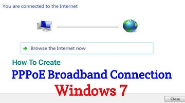 How to set up a PPPoE connection on Windows 7 | DIAL-UP CONNECTION | CSC WIFI CHOUPAL