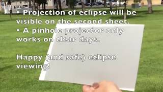 DIY: Easy pinhole projector means safer eclipse viewing