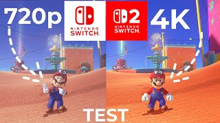 3-MINUTE HD vs 4K COMPARISON – SUPER MARIO ODYSSEY | SWITCH 1 vs SWITCH 2