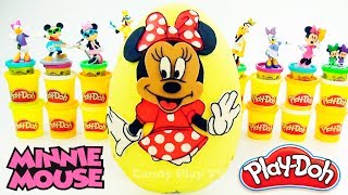 Huge Play-Doh Surprise Egg With Minnie Mouse Learn Colours With Minnie Mouse & Play-Doh