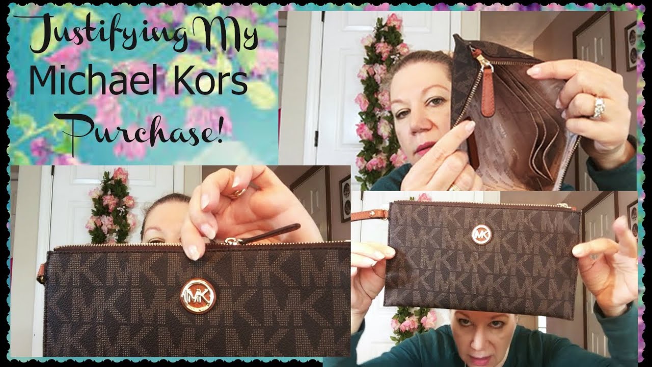 michael kors monogram clutch