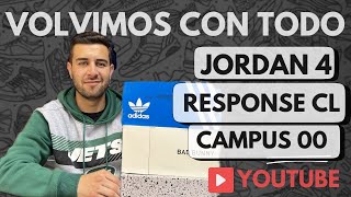 VOLVÍ CON TODO, MEGAUNBOXING LES MUESTRO 3 PARES JORDAN 4 BRED RESPONSE CL CAMPUS 00