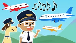 P-L-A-N-E Song Learn Letters In The Sky Nursery Rhymes For Kids Andi & Wally