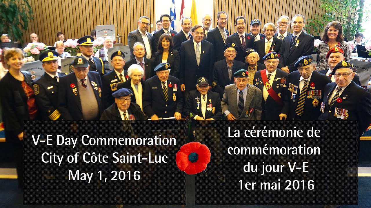 V-E Day Commemoration Ceremony 2016 in Côte Saint-Luc