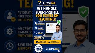 Get Your Professional FREE Tutor Web Profile Page | Registration Process | Advertising Co. | TutorPa