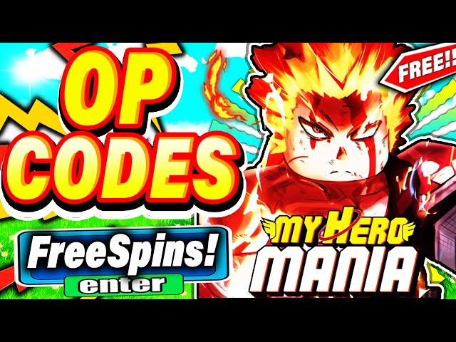 ALL NEW *LEGENDARY SPINS* CODES in MY HERO MANIA CODES! (Roblox My Hero  Mania Codes) (2023) 