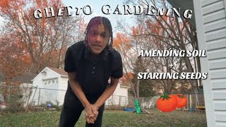 How I make a seed starting MIX + Planting TOMATOES & PEPPERS!🍅 | Indoor Edition