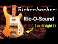 How to record the rickenbacker bass ricosound  home music studio tips