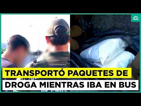 Testigos en la frontera | Hombre fue captado transportando dos paquetes de droga mientras iba en bus