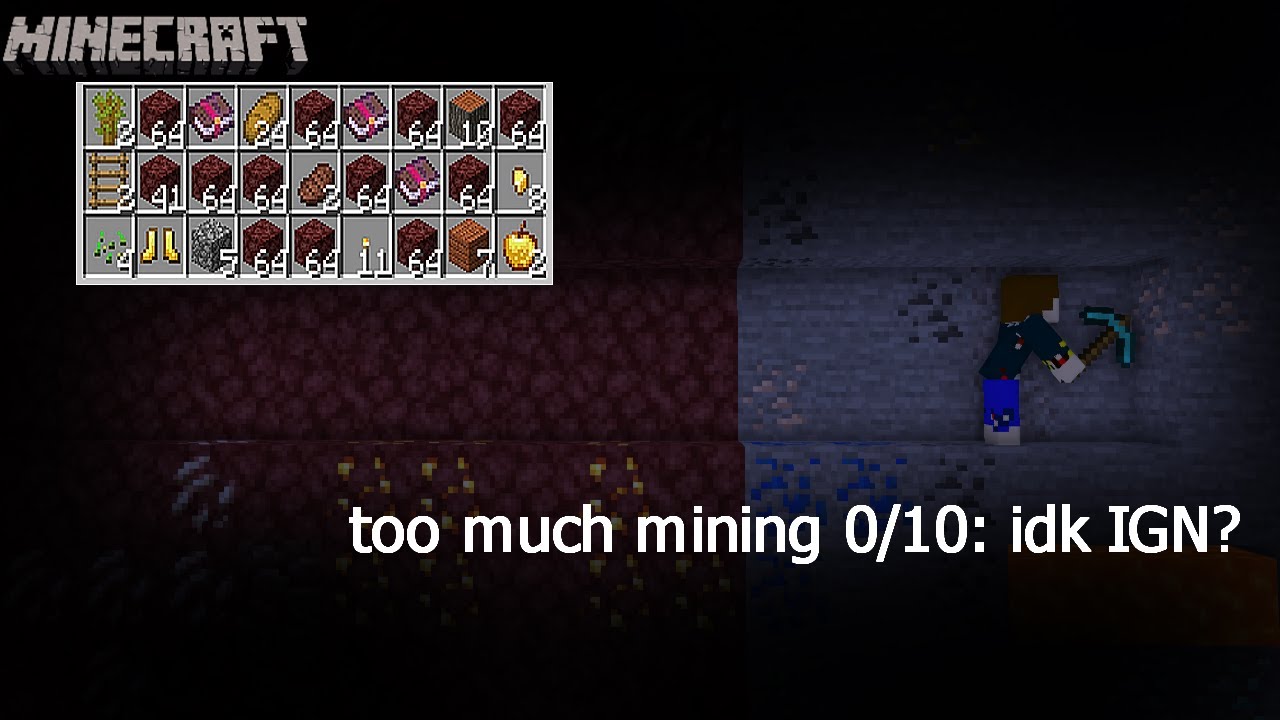 I made a Nether tunnel to go back home in Minecraft Survival, and it was awful