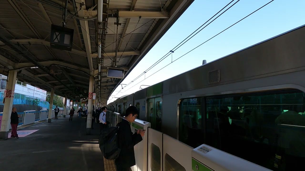 Nishi-nippori Station JY08 | JR Yamanote Line Walks | Tokyo Exploration | Japan 4K
