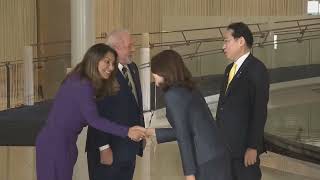 PM Narendra Modi Welcomed by Japanese Counterpart at G7 Summit Venue in Hiroshima in Japan