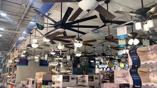 Quick Walkthrough of the Lowe’s ceiling fan display