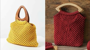 Most beautiful and gorgeous macrame handbags collection for ladies