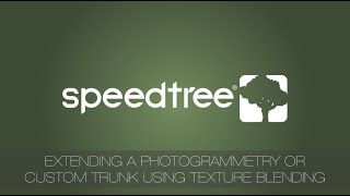 SpeedTree 8.2: Extending a Photogrammetry or Custom Trunk Using Texture Blending