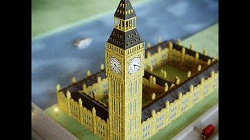 Tiny London - Big Ben & Elizabeth Tower - Day to Night Animation