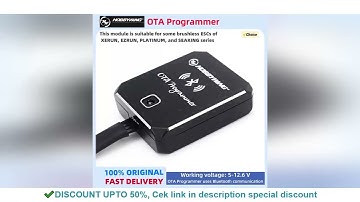 REVIEW Hobbywing OTA Programmer Bluetooth Module for Xerun Ezrun Platinum Seaking Brushless ESC For