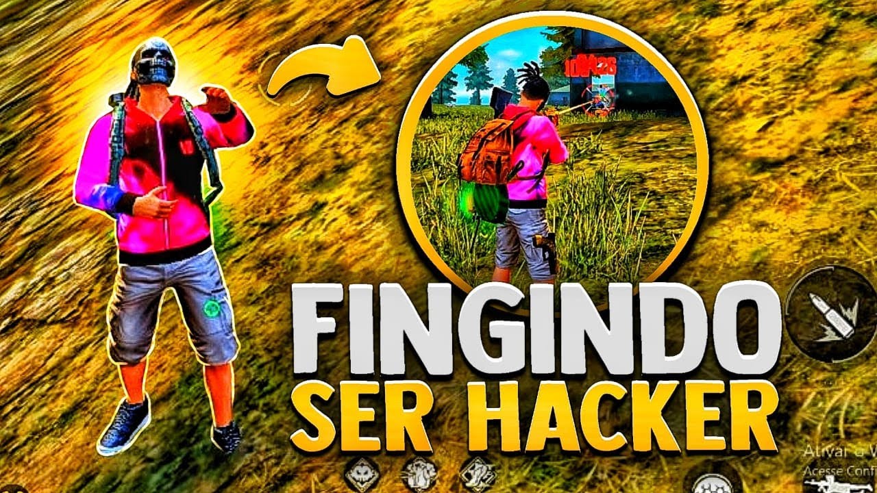 FINGI SER HACKER NO FREE FIRE 👽☠️
