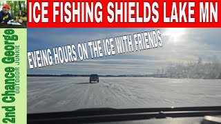 Ice fishing with Josh and Rhonda, Shields Lake,Rice County MN