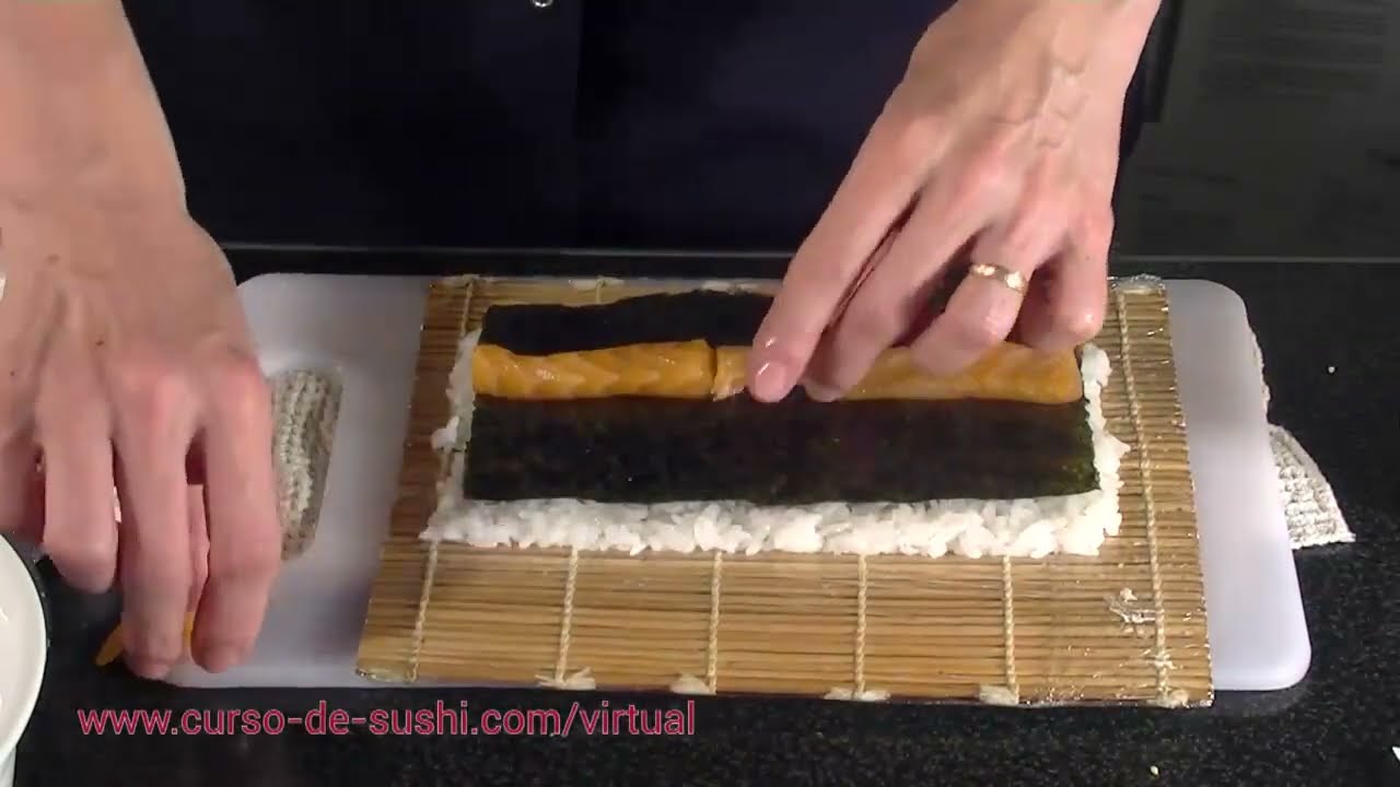 🟠 Cómo armar SUSHI ROLL #sushi 
