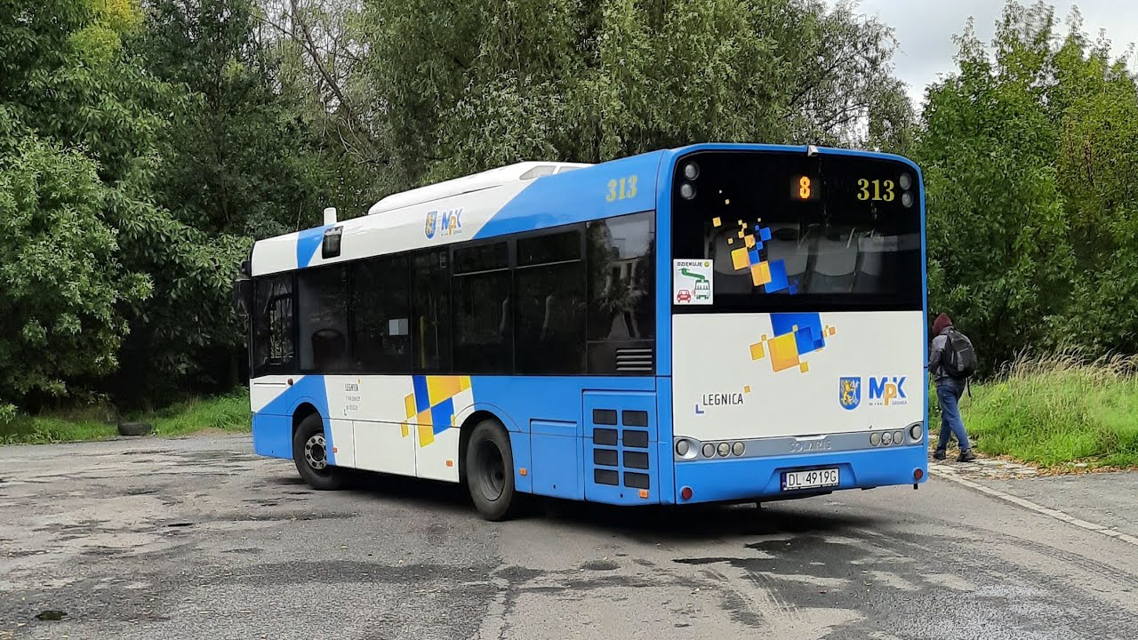 Debiut linowy: Solaris Urbino 8,9LE #313 @MPK Legnica [🚌8 ➡️Miłogostowice]