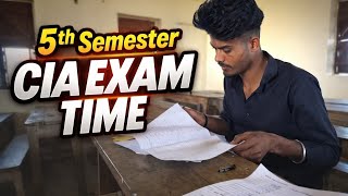 5th Semester CIA Exam Time 😰 | Reality of College Life | CIA Preparation Vlog