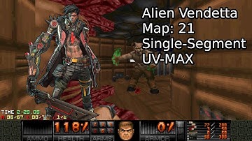 Alien Vendetta Map 21 "One Flew Over the Cacos Nest" UV MAX [DOOM II]