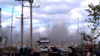 SAPPI Demolition Dust Cloud Spreads Across Muskegon Lake (Oct. 27th, 2013)