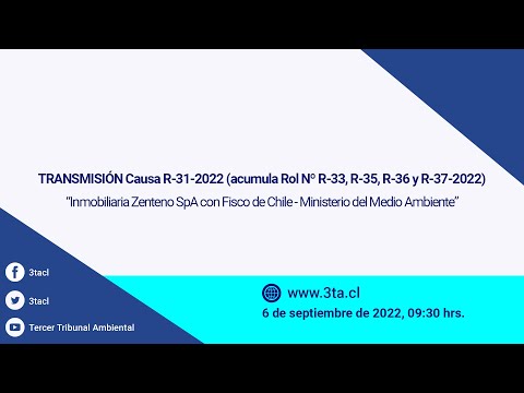 Transmisión causa R-31-2022, (acumula causas R-33, R-35, R-36 y R-37-2022)