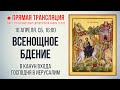 Прямая трансляция. Всенощное бдение в канун входа Господня в Иерусалим 16.4.22 г.