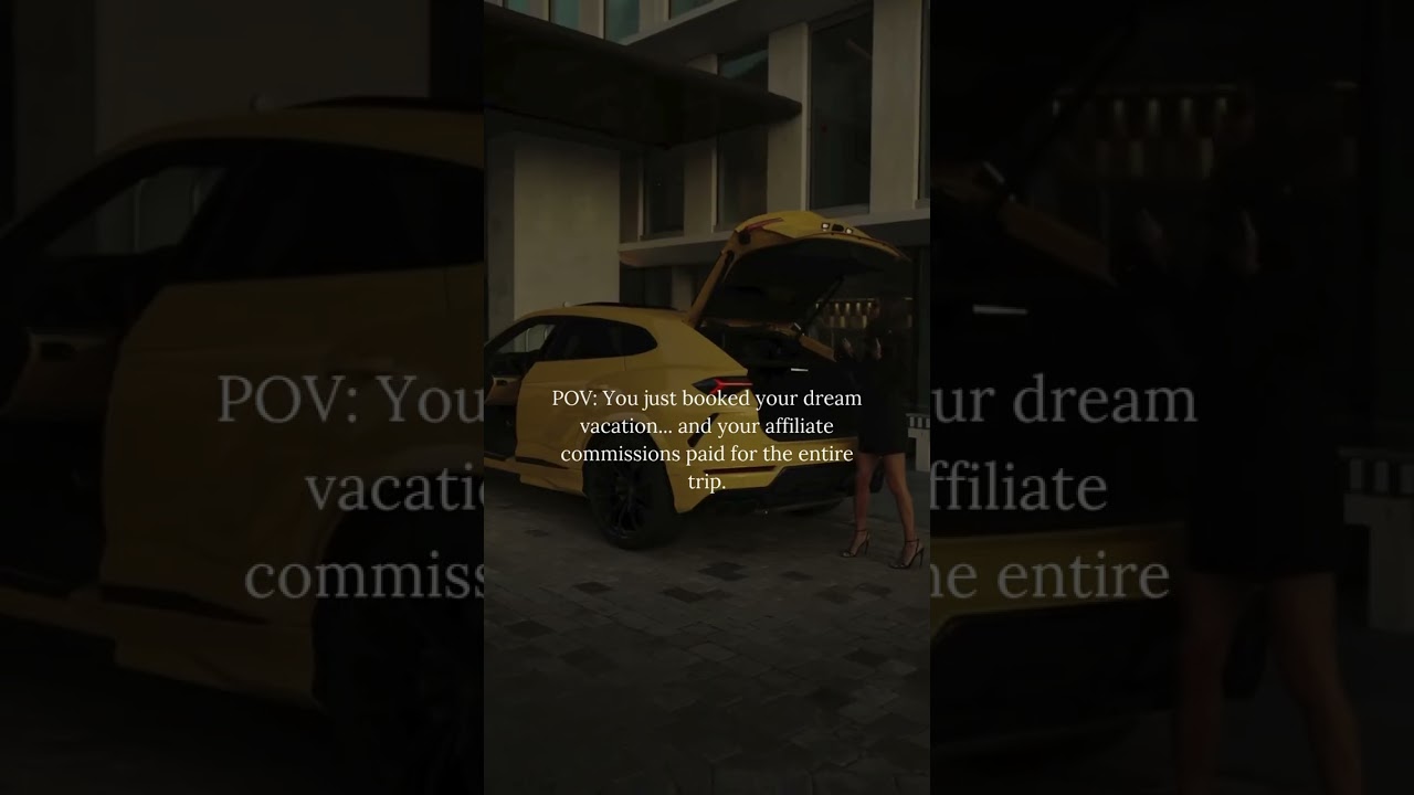 POV. You finally started affiliate marketing...