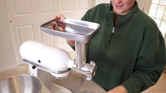 Metal Food Grinder Attachment for KitchenAid Stand Mixers, AMZCHEF